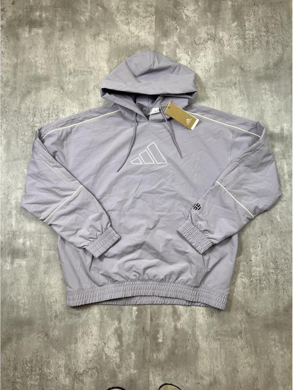 Adidas Performance Pullover Windbreaker Grey Hoodie